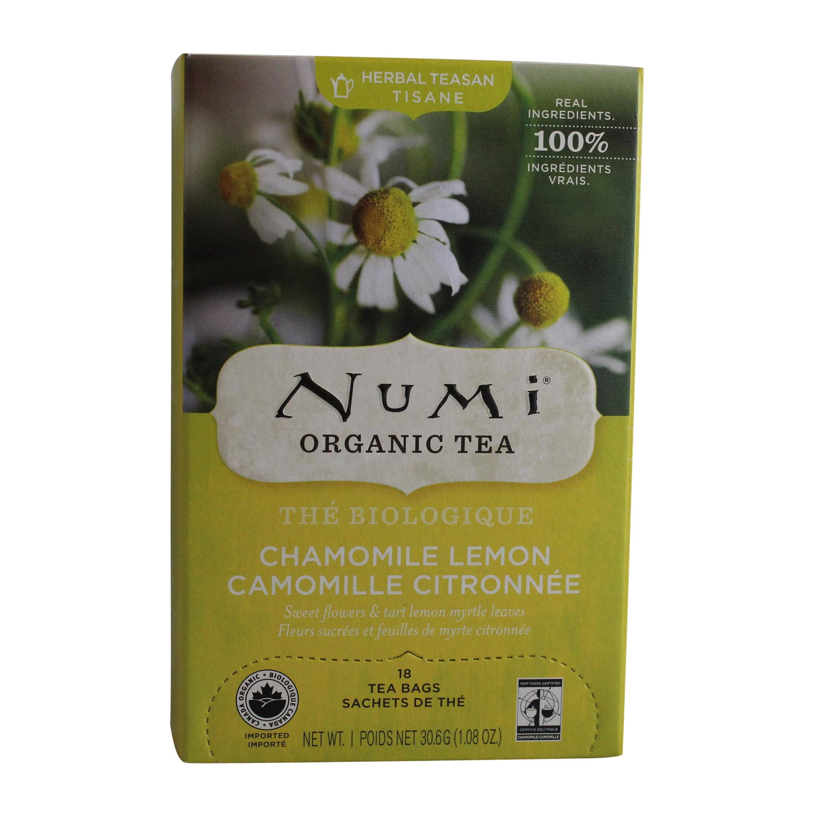 Numi Organic Tea - Chamomile Lemon, 18ct