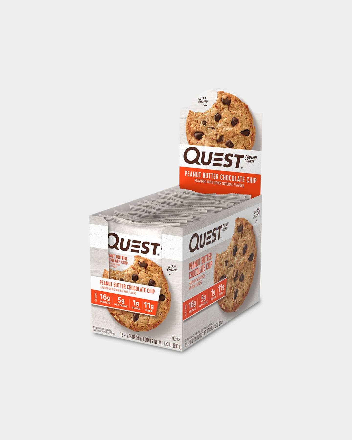 Quest Nutrition Protein Cookie - Peanut Butter, 12pk