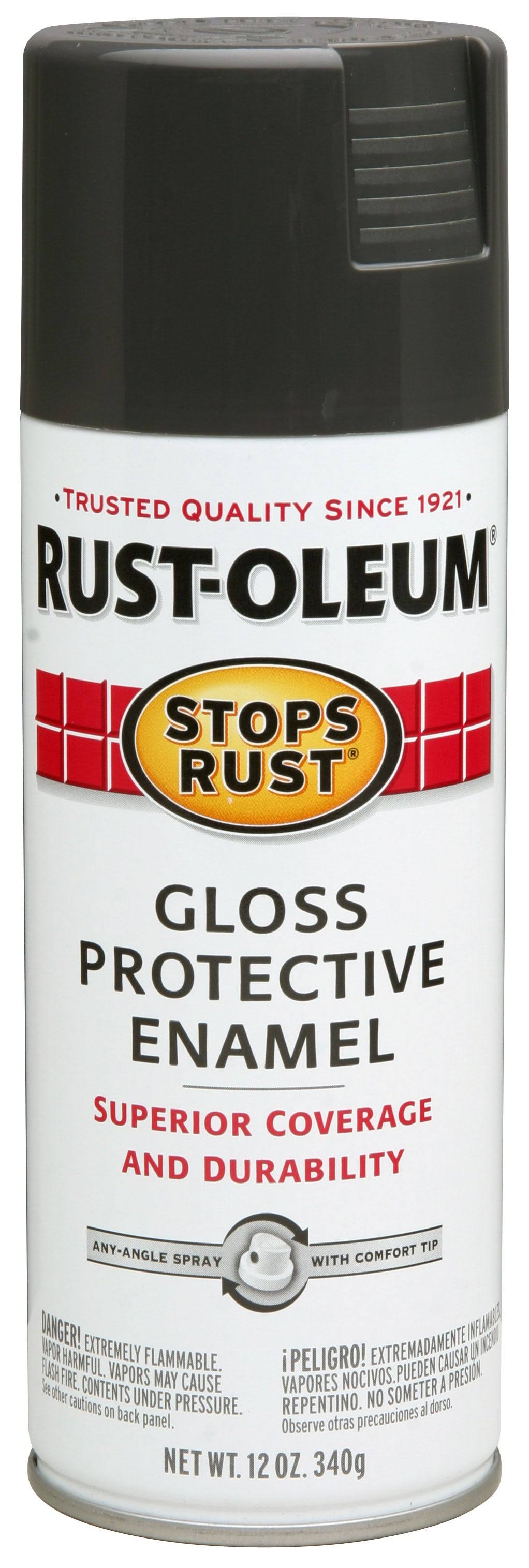 Rust-Oleum Stops Rust Gloss Protective Enamel - Smoke Gray, 12 oz