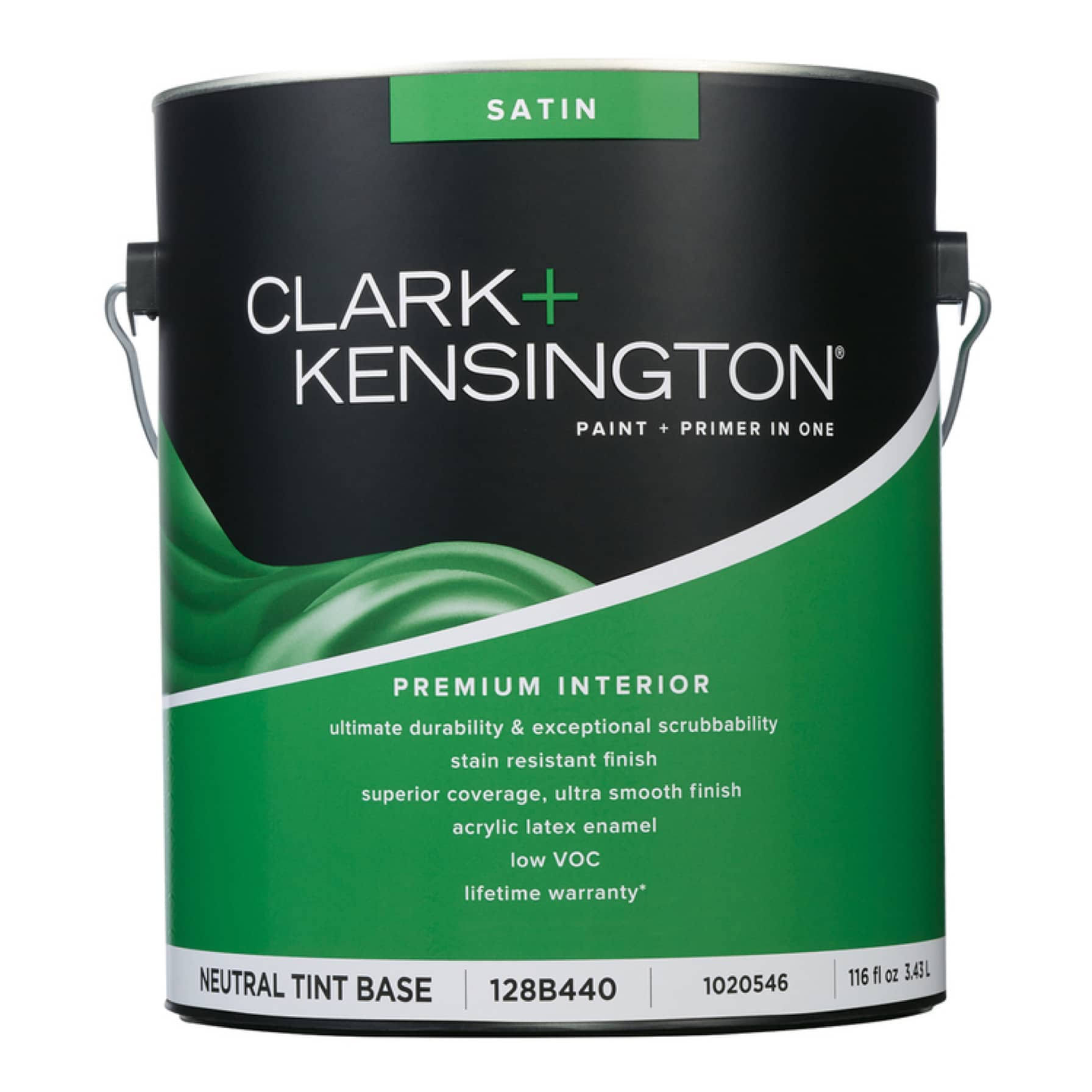 Clark+Kensington Satin Tint Base Neutral Base Premium Paint Interior 1 gal.