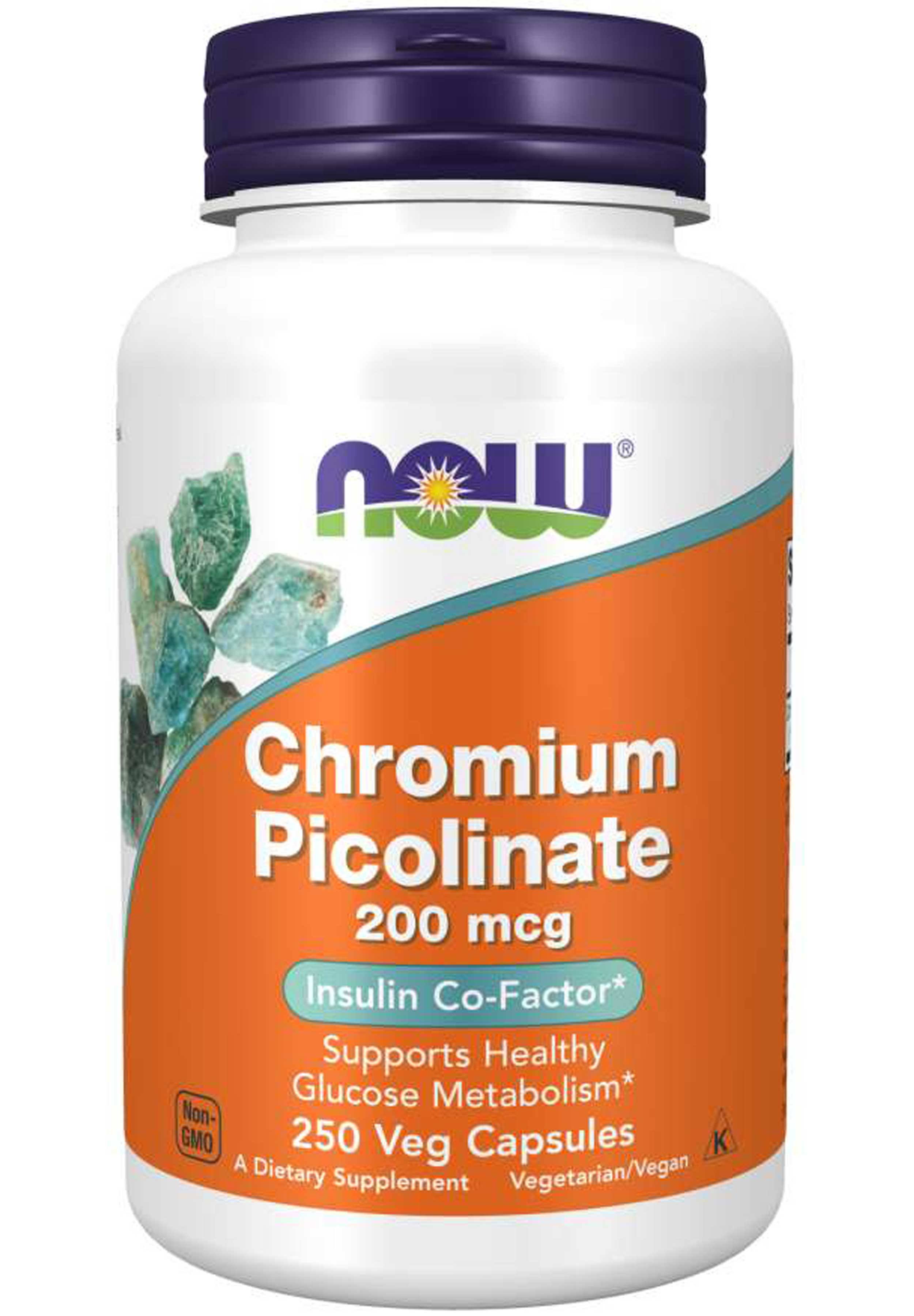 Now Chromium Picolinate - 100 Capsules, 200 Mcg
