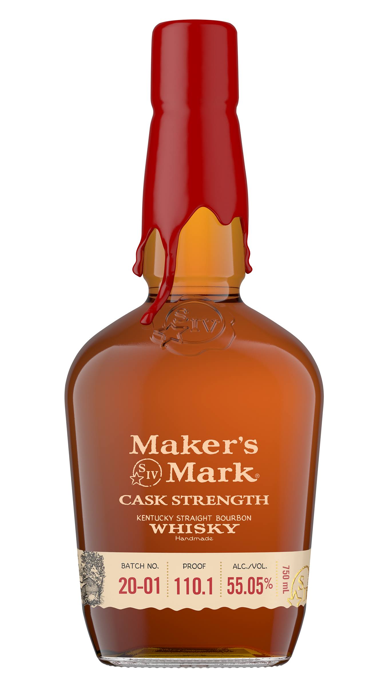 Maker's Mark Cask Strength Bourbon Whiskey - 750 ml bottle