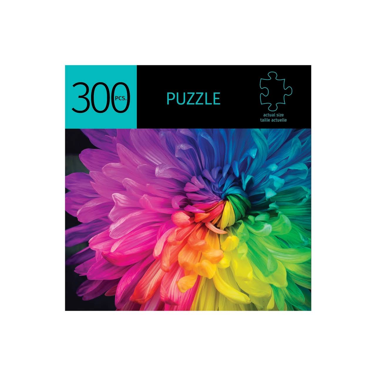 Rainbow Flower Design Puzzle, 300 Pieces