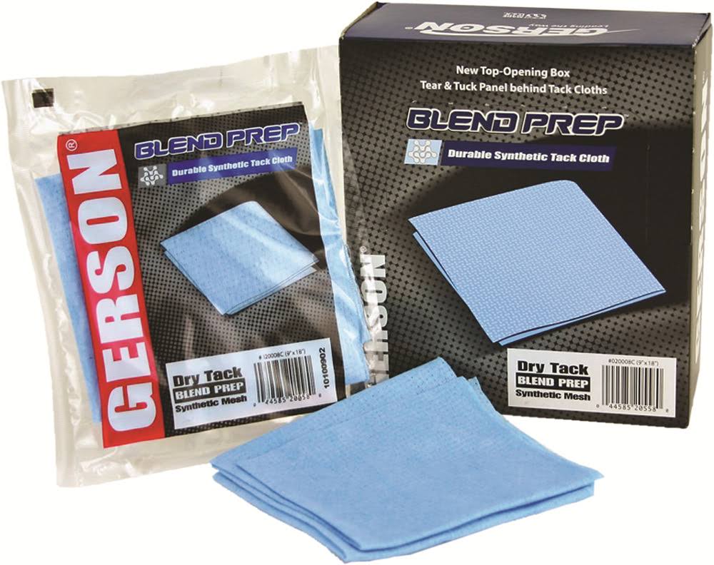 Gerson 20008C Blue Blend Prep Tack Cloths 9′′ x 18′′ - 12/Box