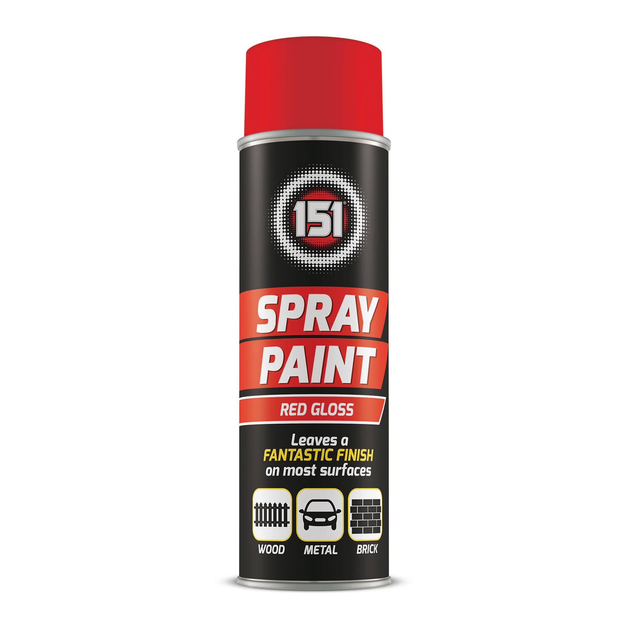 Craft Car Multi Purpose Spray Paint - Red Gloss, 250ml