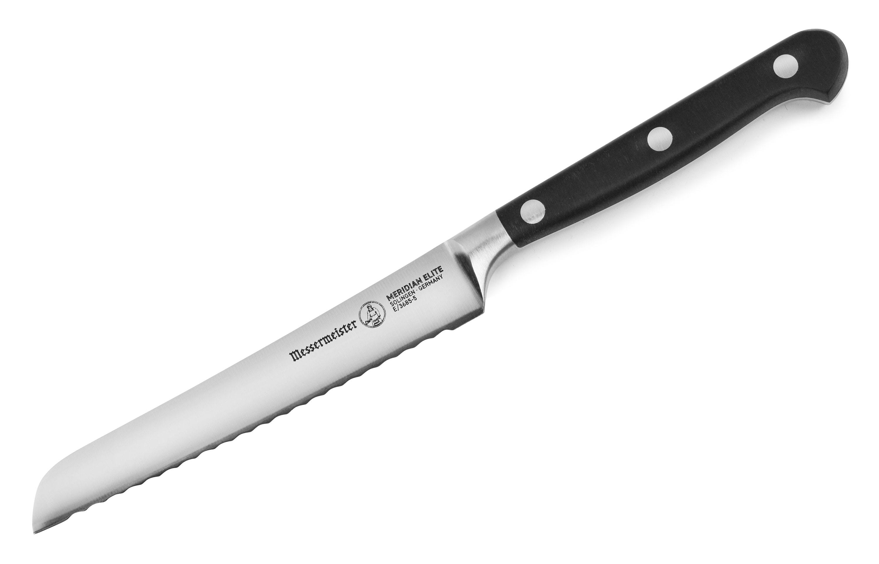 Messermeister Meridian Elite - 12.7cm Scalloped Utility Knife E/3685-5 | Kitchen Utensils & Gadgets