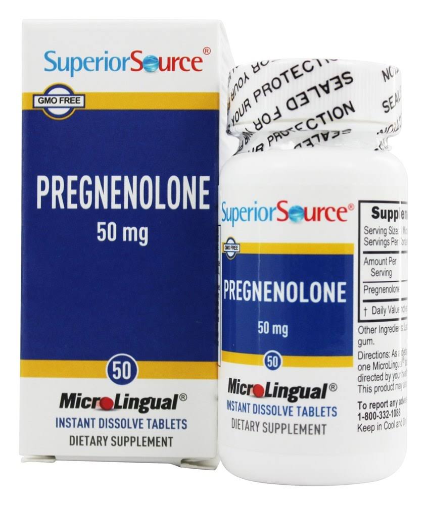Superior Source Pregnenolone Nutritional Supplements - 50ct