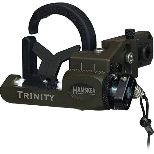 Hamskea Archery Solutions Trinity Hunter Right Handed OD Green Micro Tune Arrow Rest for Bowhunting 211774