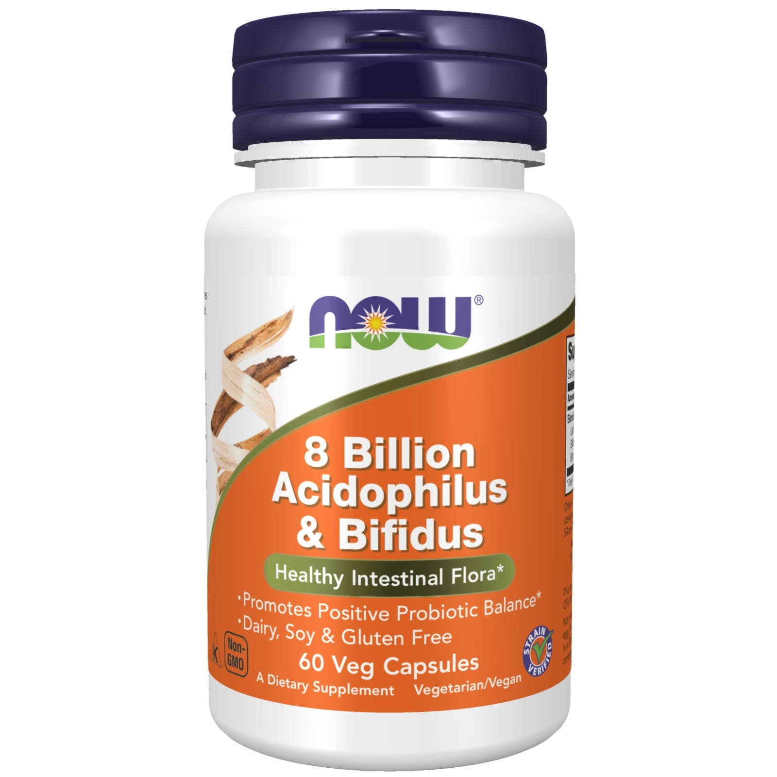 NOW Foods 8 Billion Acidophilus and Bifidus Supplement - 60 VCaps