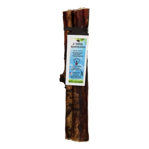 Natural Cravings 6" Super Monster Bully Stick Dog Chew Treat