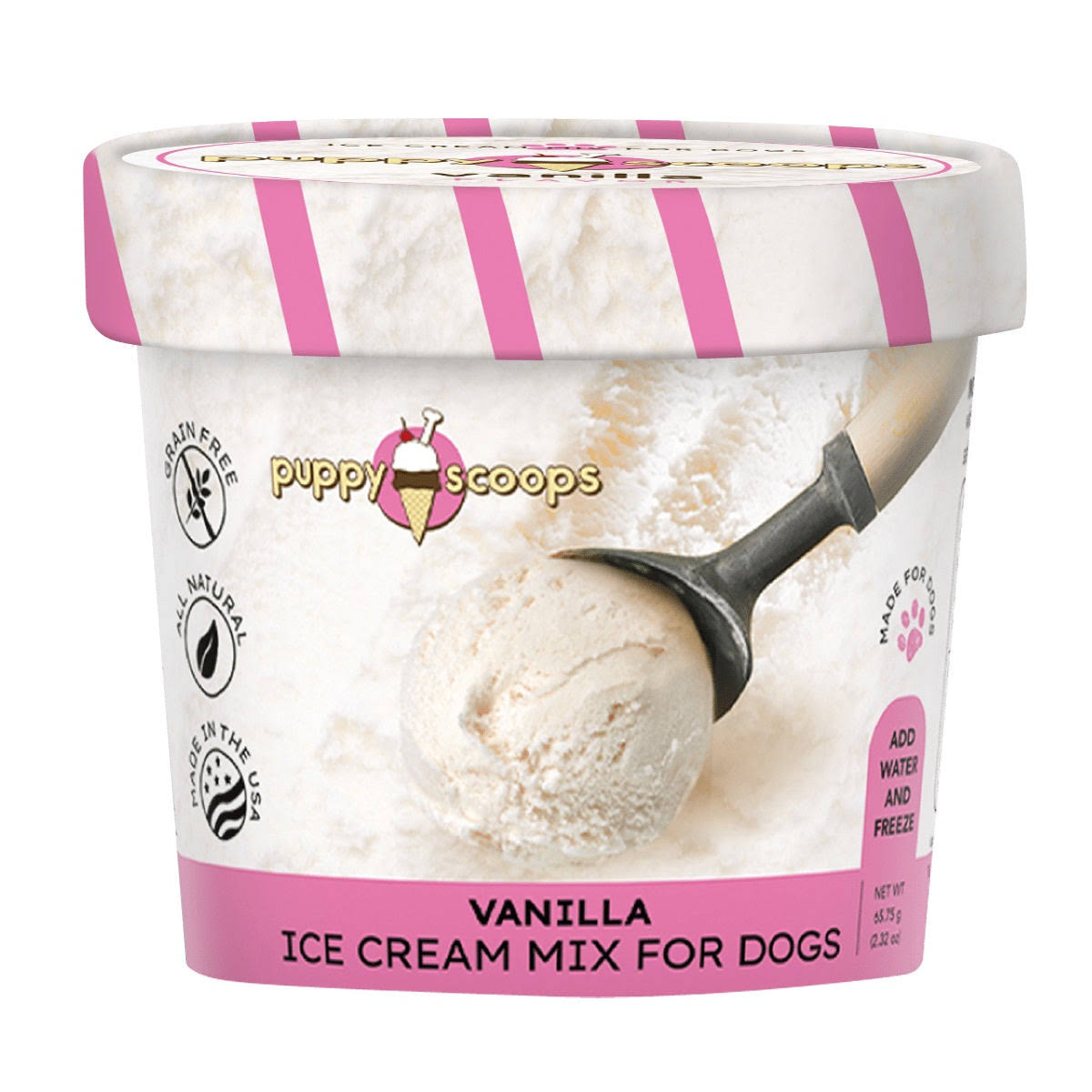 Puppy Scoops Ice Cream Mix for Dogs 2.32 oz / Vanilla