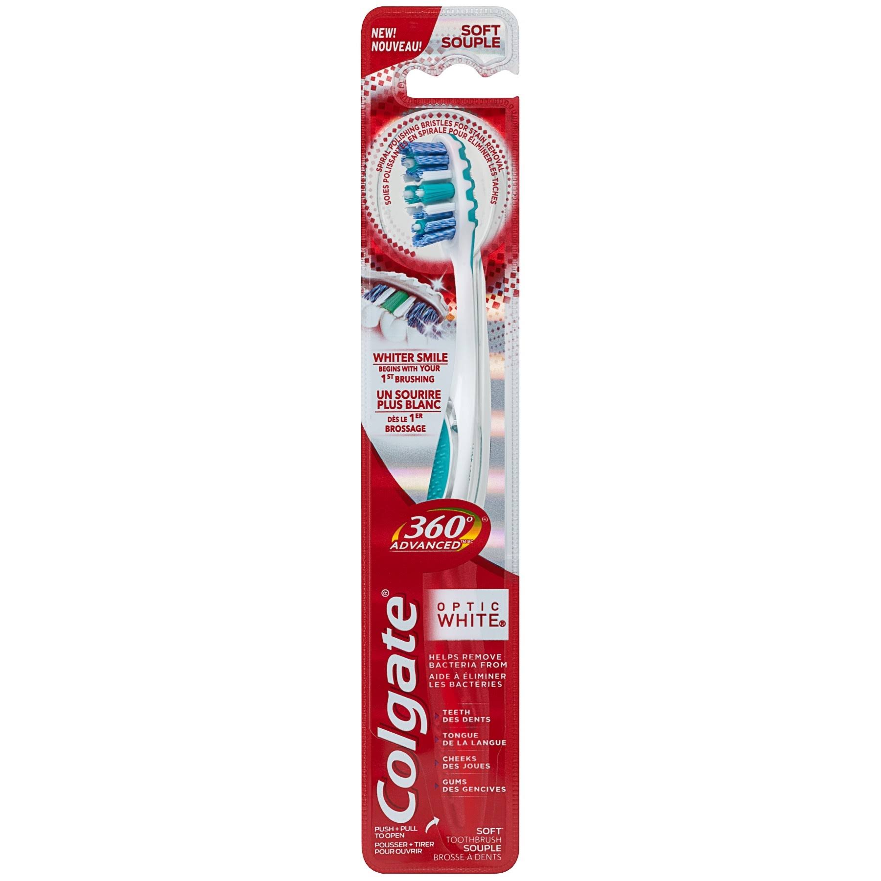 Colgate 360 Advanced Optic White Toothbrush - Soft