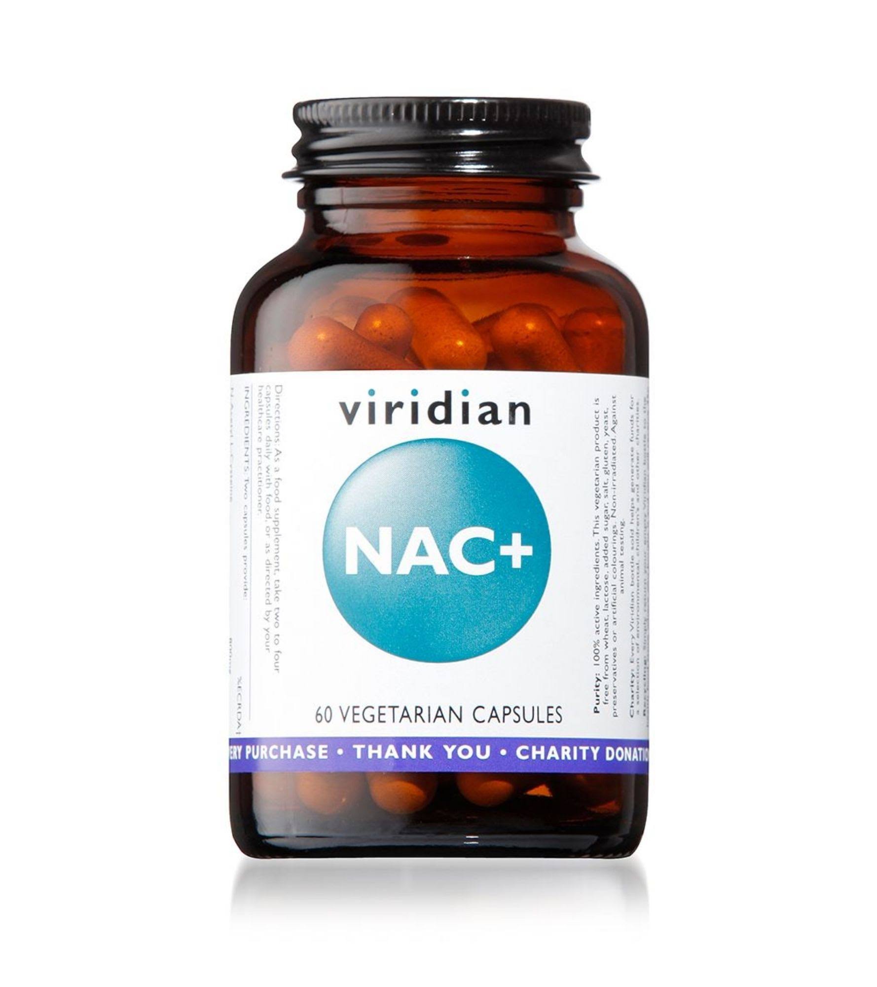 Viridian Nac Plus Vegan Capsules - 60pcs