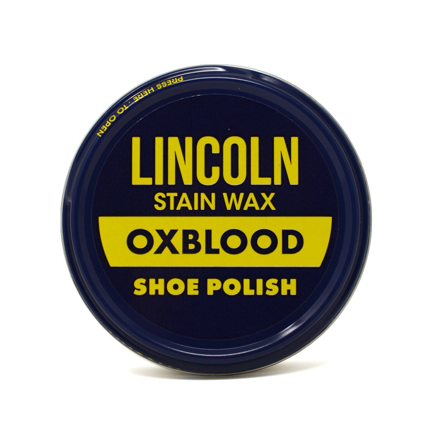 Lincoln Shoe Wax Polish - Red Oxblood, 3oz