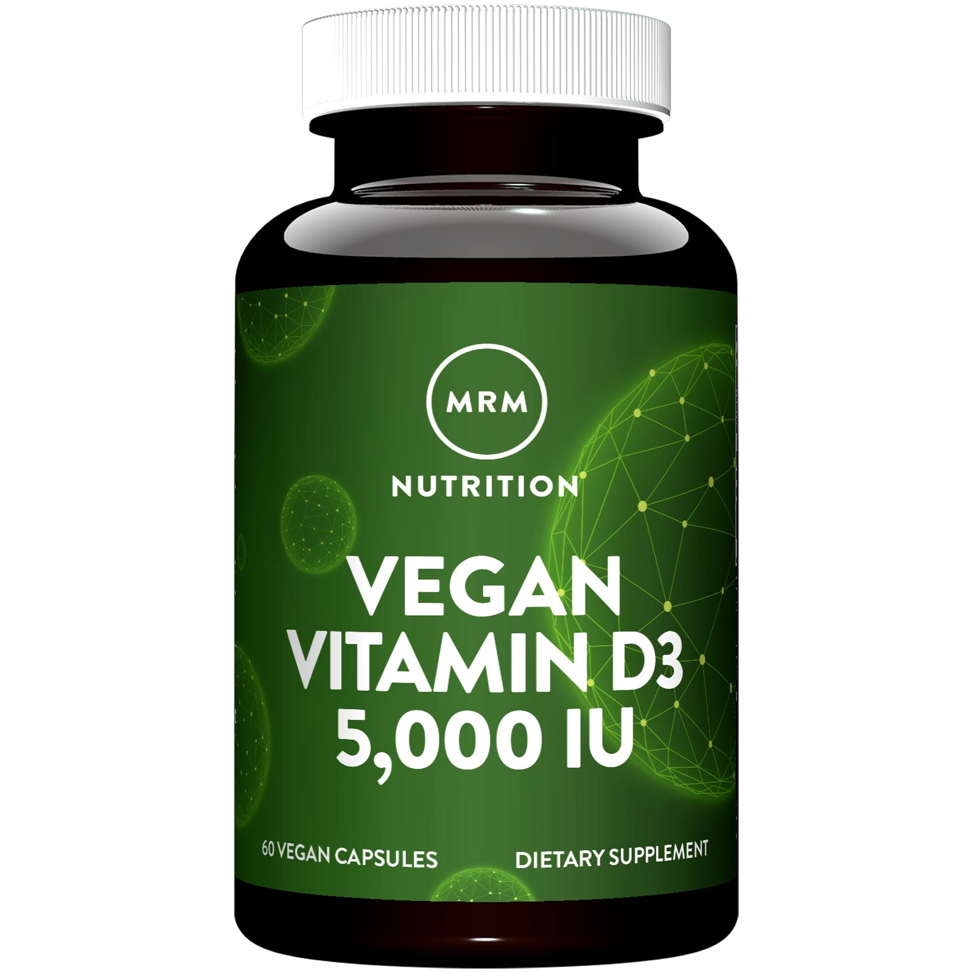 Mrm Vegan Vitamin D3 Supplement - 5000 IU, 60 Vegan Capsules