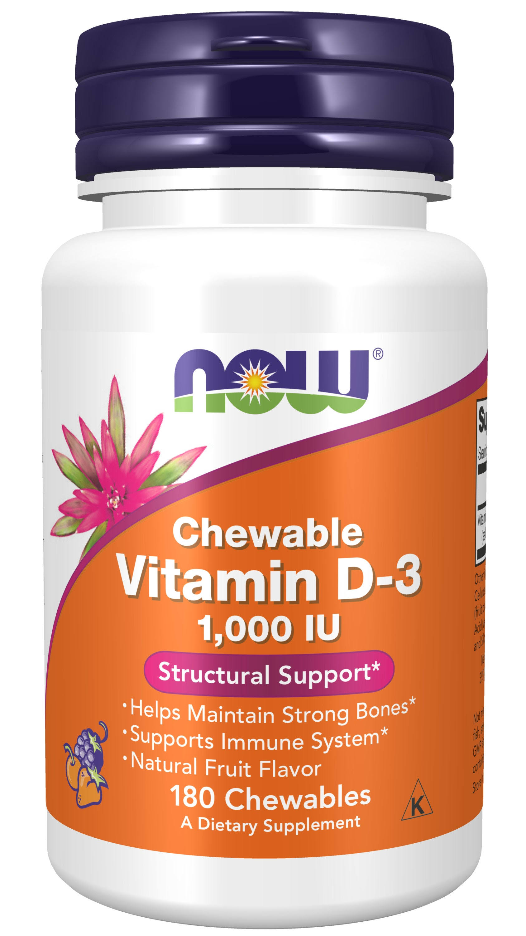 Now Foods Chewable Vitamin D-3 - 180 Chewables