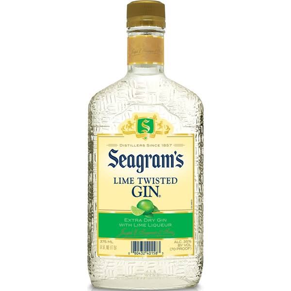 Seagram's Gin, Lime Twisted - 375 ml