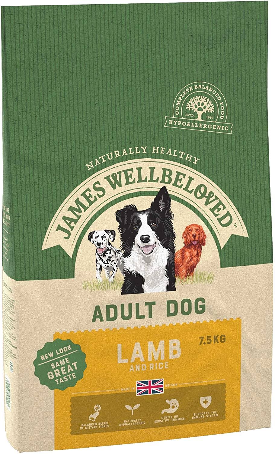 James Wellbeloved Adult Lamb & Rice 7.5kg
