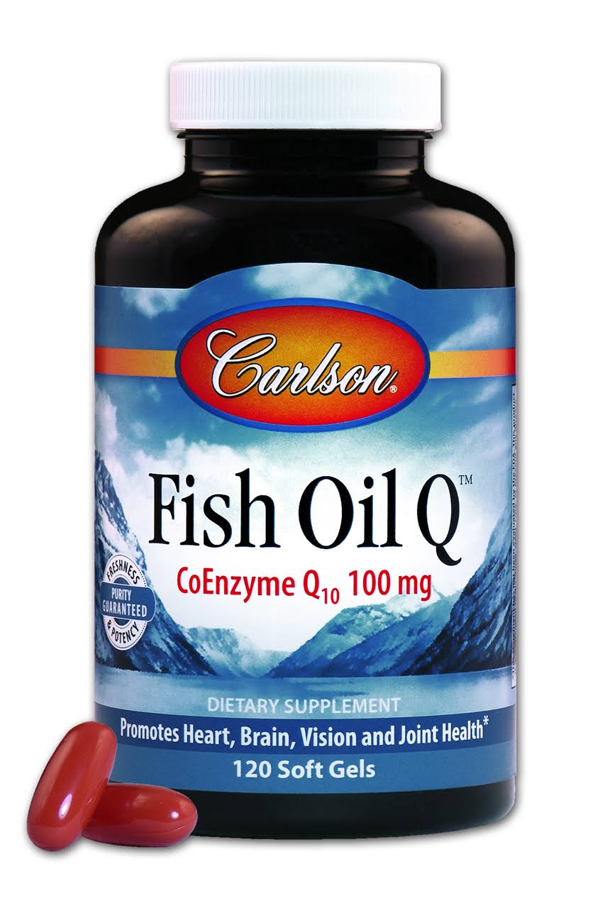 Carlson Labs Fish Oil Q Supplement - 100mg, 120 Softgels