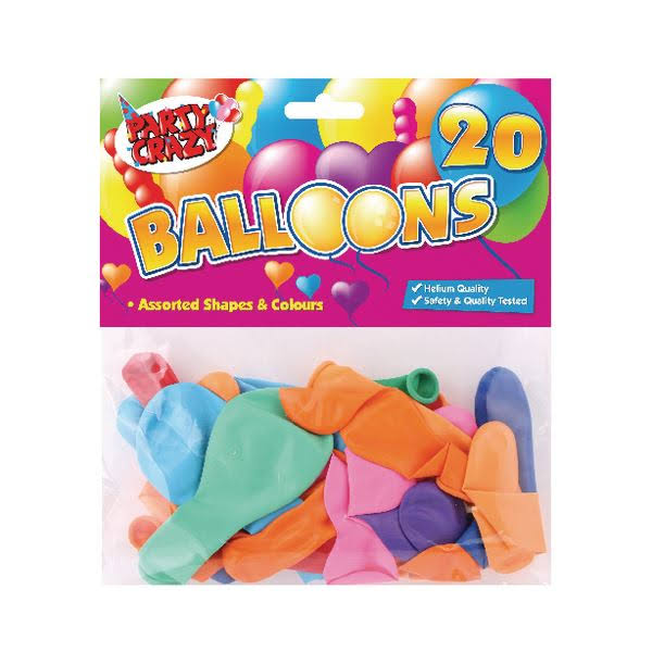 Balloons Assorted Shapes and Colours Pack of 240 5701