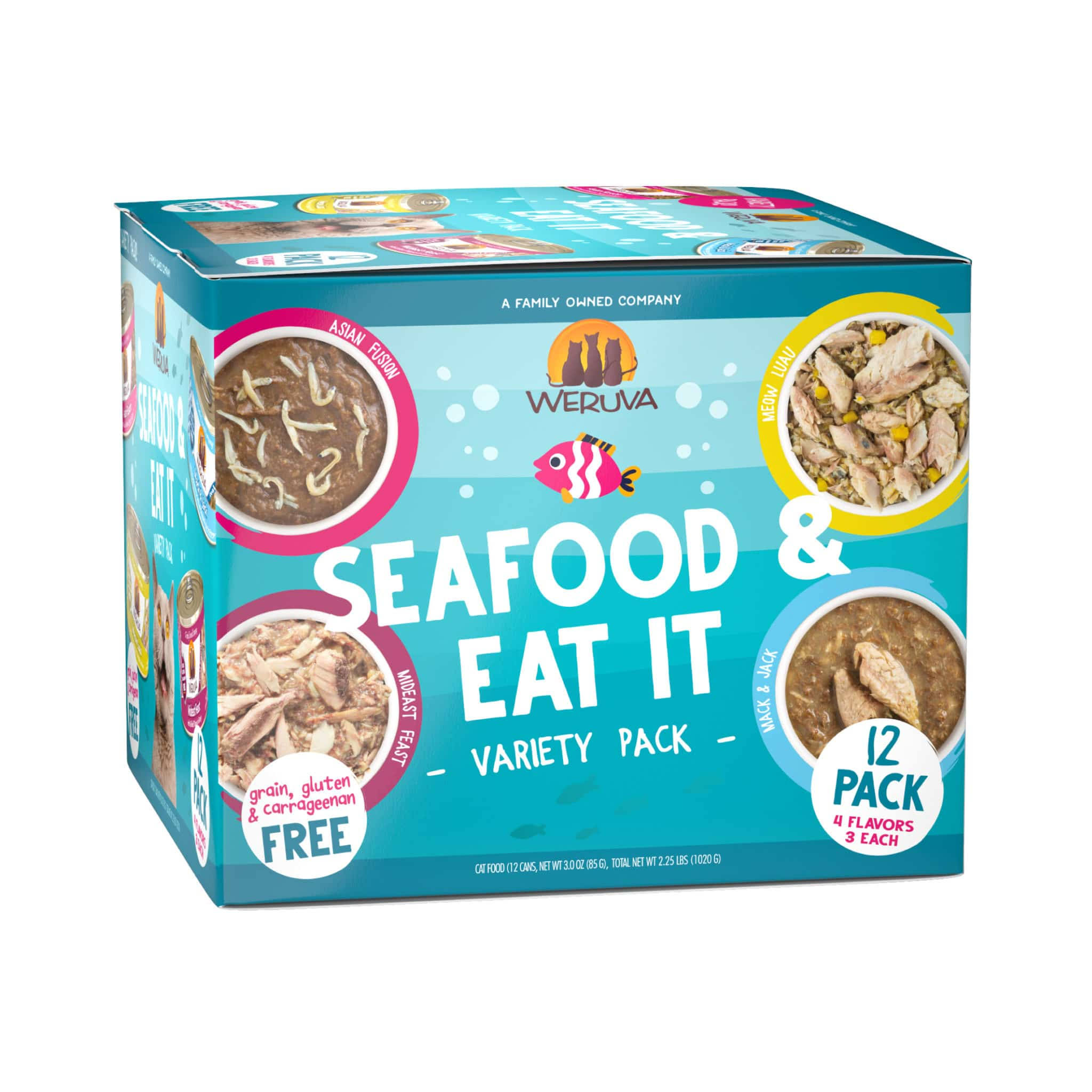 Weruva Seafood & Eat It Classic Wet Cat Food Variety Pack - 3 oz