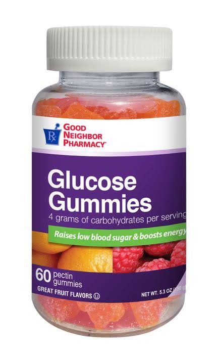 Gnp Glucose Gummies, 60 Pectin Fruit Flavored Gummies