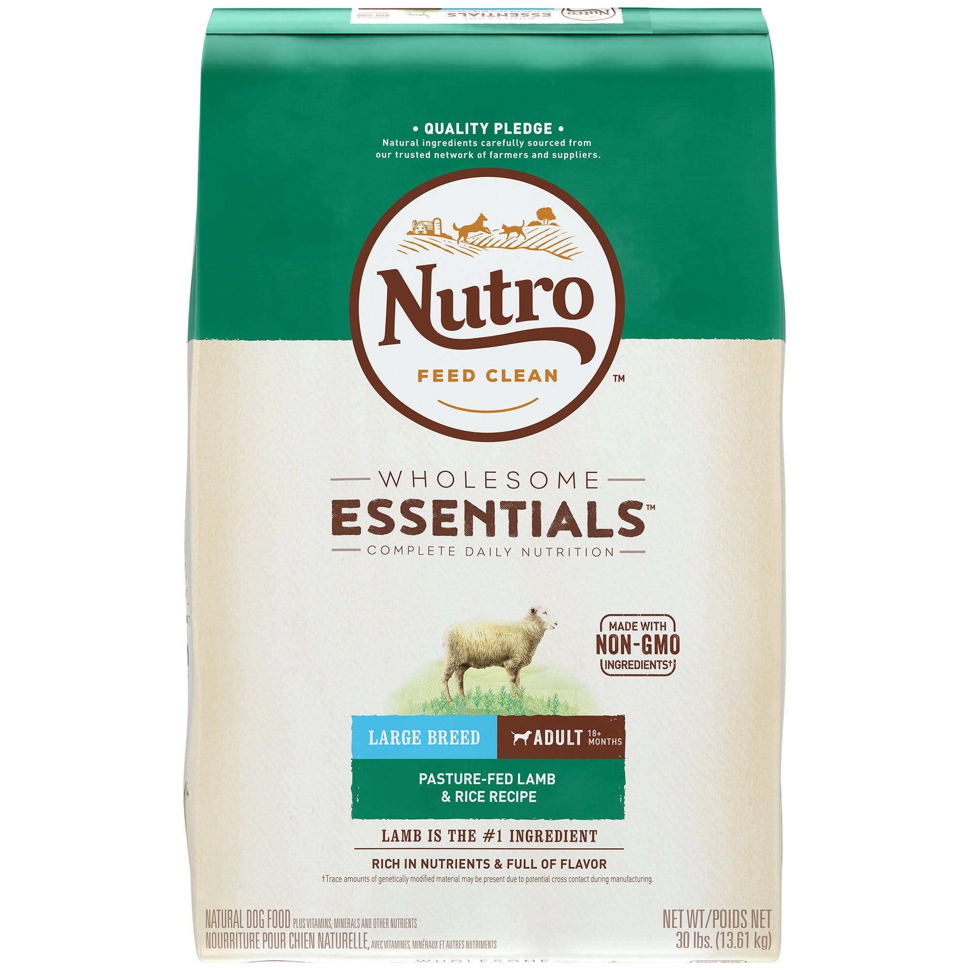 Nutro Large Breed Adult Dog Food - Lamb and Rice Recipe, 30lb