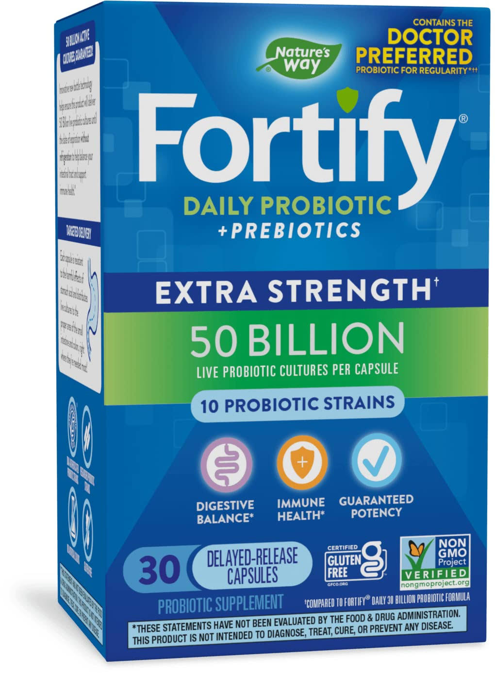 Nature's Way Primadophilus Daily Probiotic Fortify Supplements - 30ct