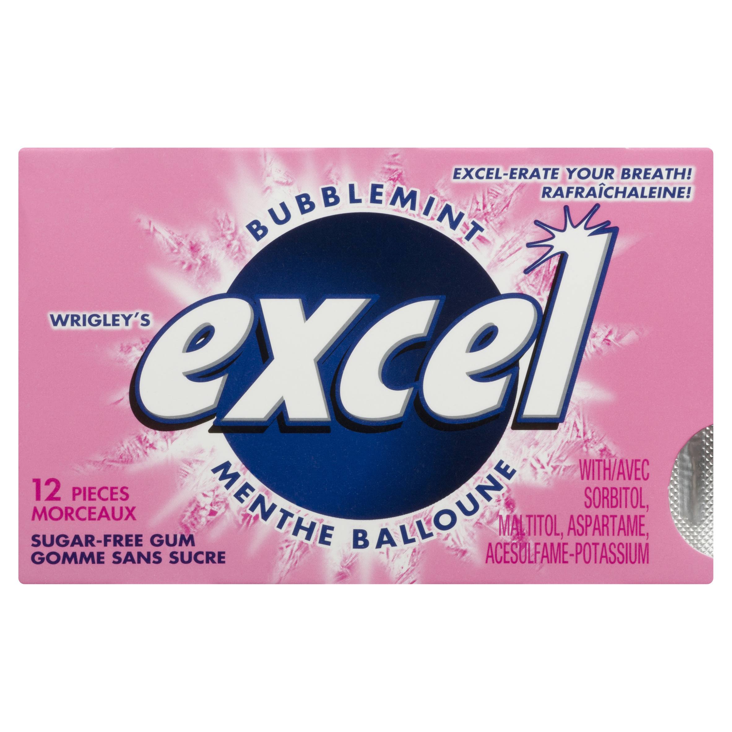 Excel Sugar Free Gum - Bubblemint