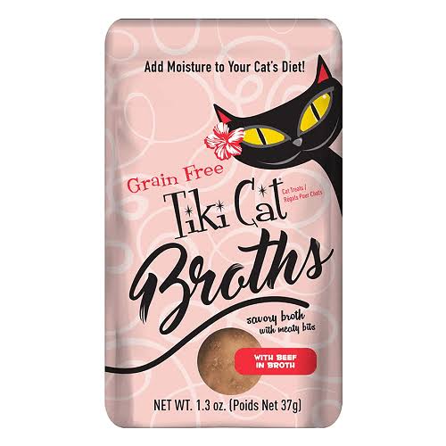 Tiki Cat Beef in broth pouch 1.3oz