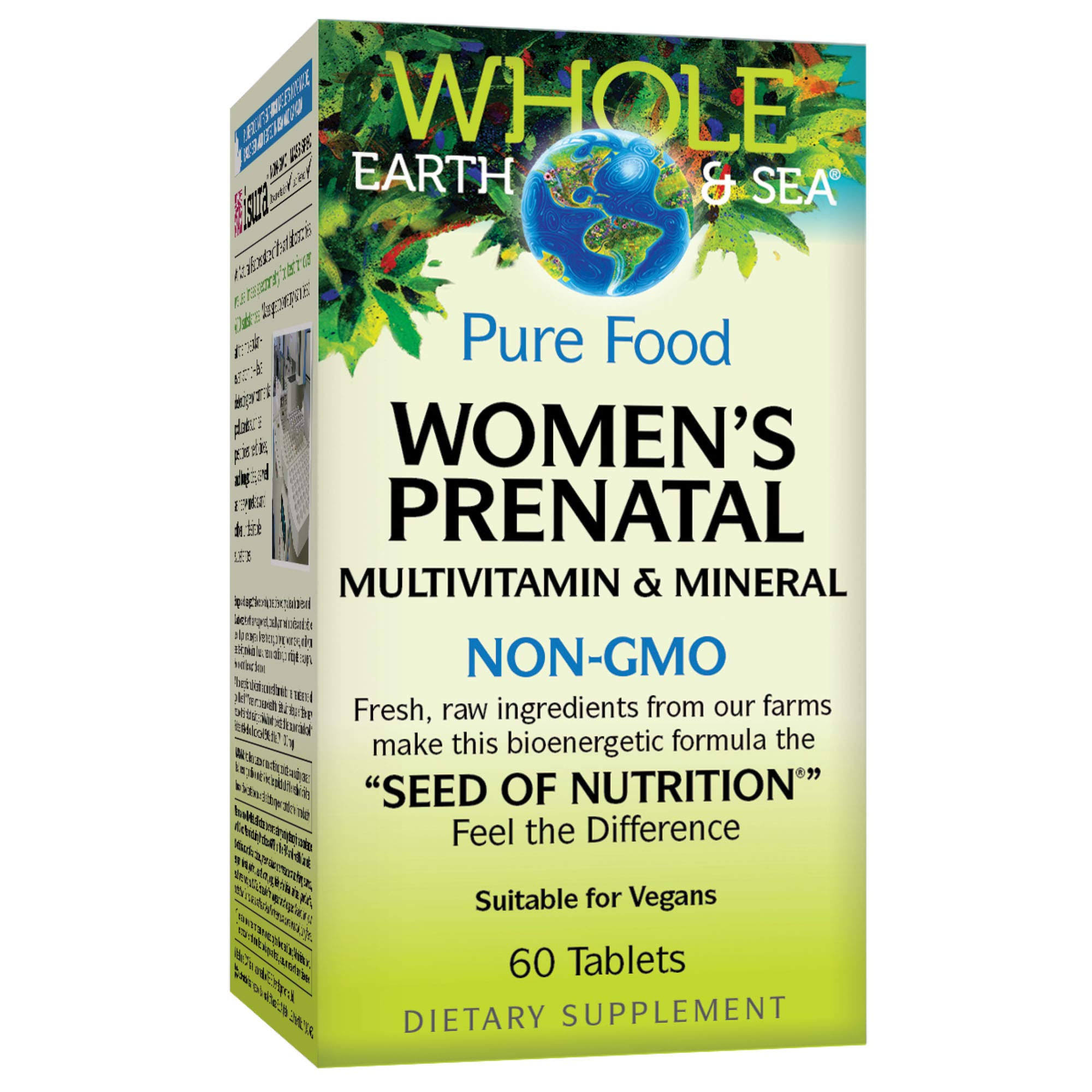 Whole Earth & Sea Pure Food Women's Prenatal Multivitamin & Mineral 60 Tablets