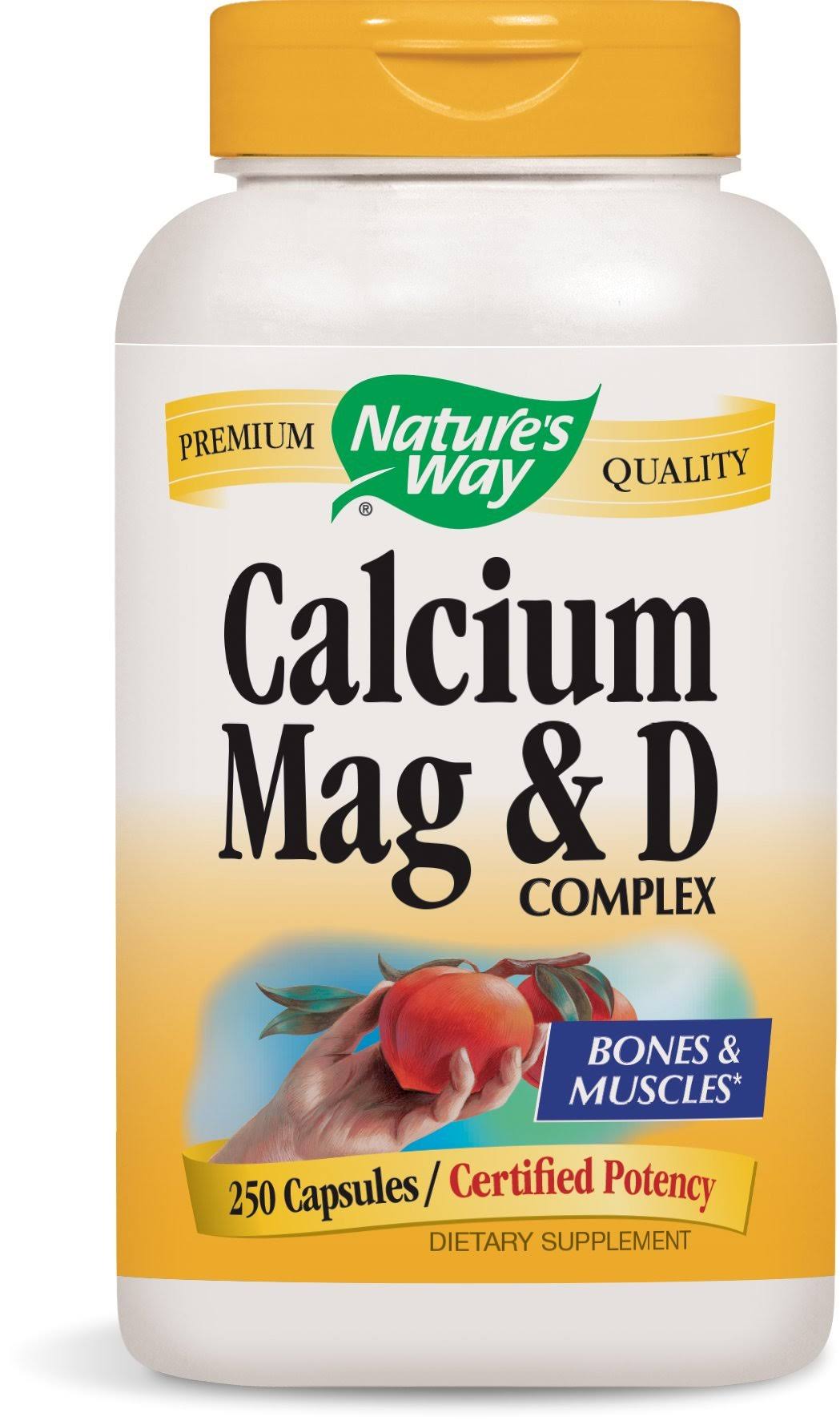 Nature's Way Calcium Magnesium and Vitamin D Supplement - 250 Capsules
