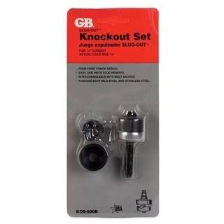 Gardner Bender Mechanical Knockout Set - 1/2 in