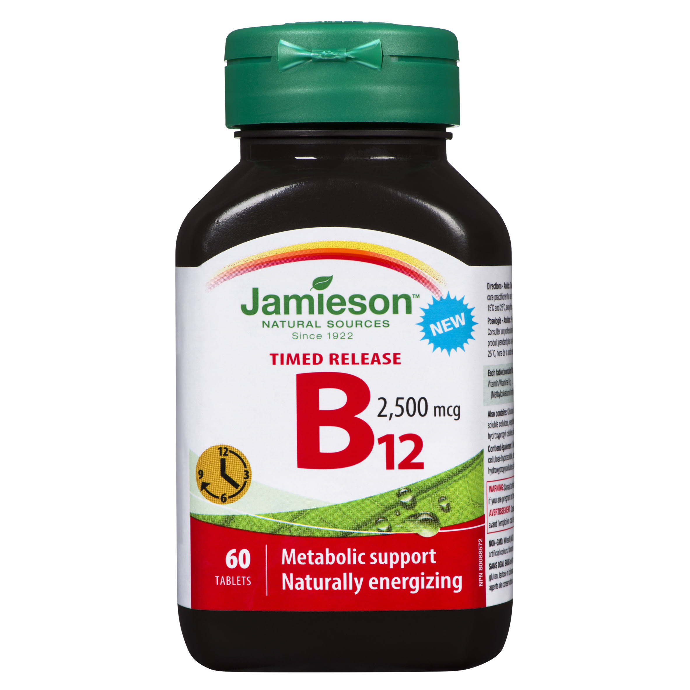 Jamieson Vitamin B12 - 2,500mcg, 60 Tablets