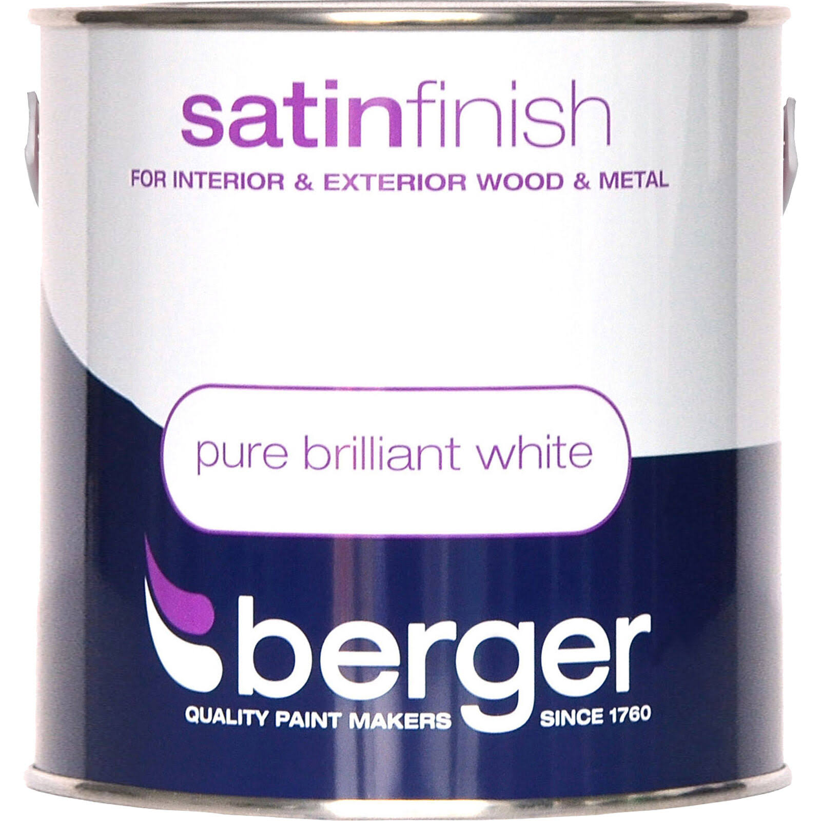 Berger - Satin Sheen 2.5L Pure Brilliant White