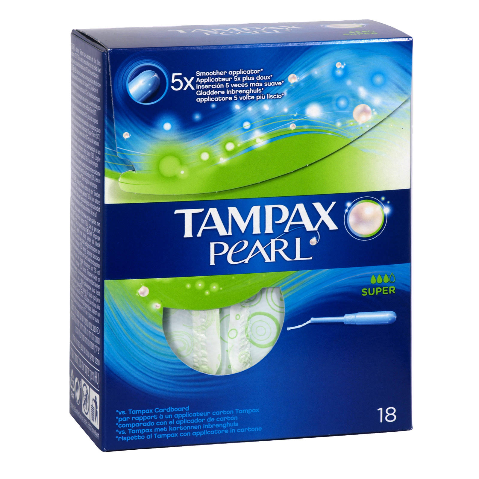 Tampax Pearl Tampons - Super, 18pk