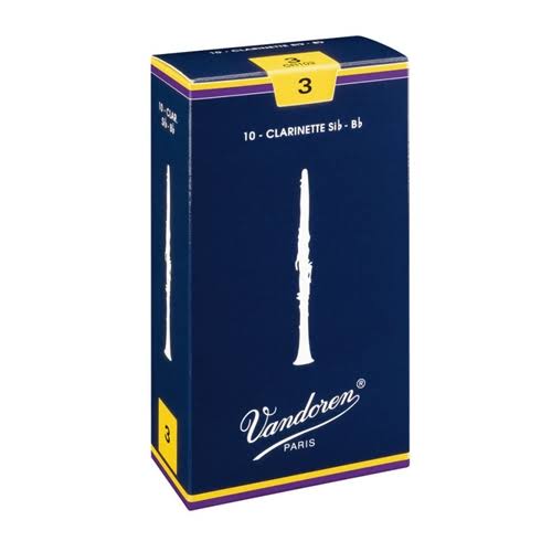 Vandoren CR1025 Bb Clarinet Traditional Reeds - 2.5 Strength, x10