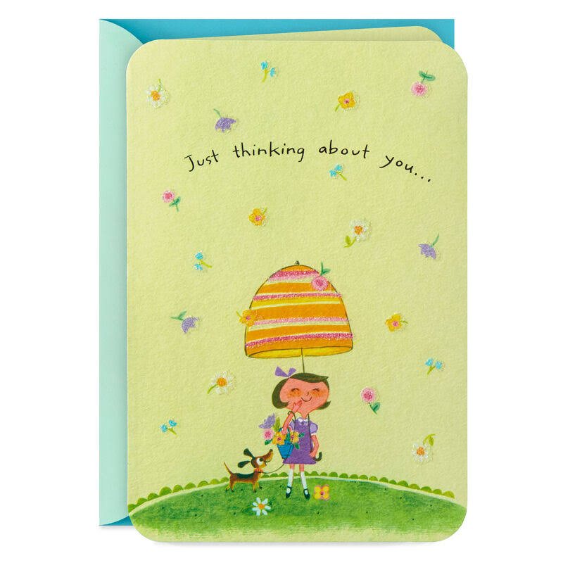 Showered with Blessings Religious Thinking of You Card