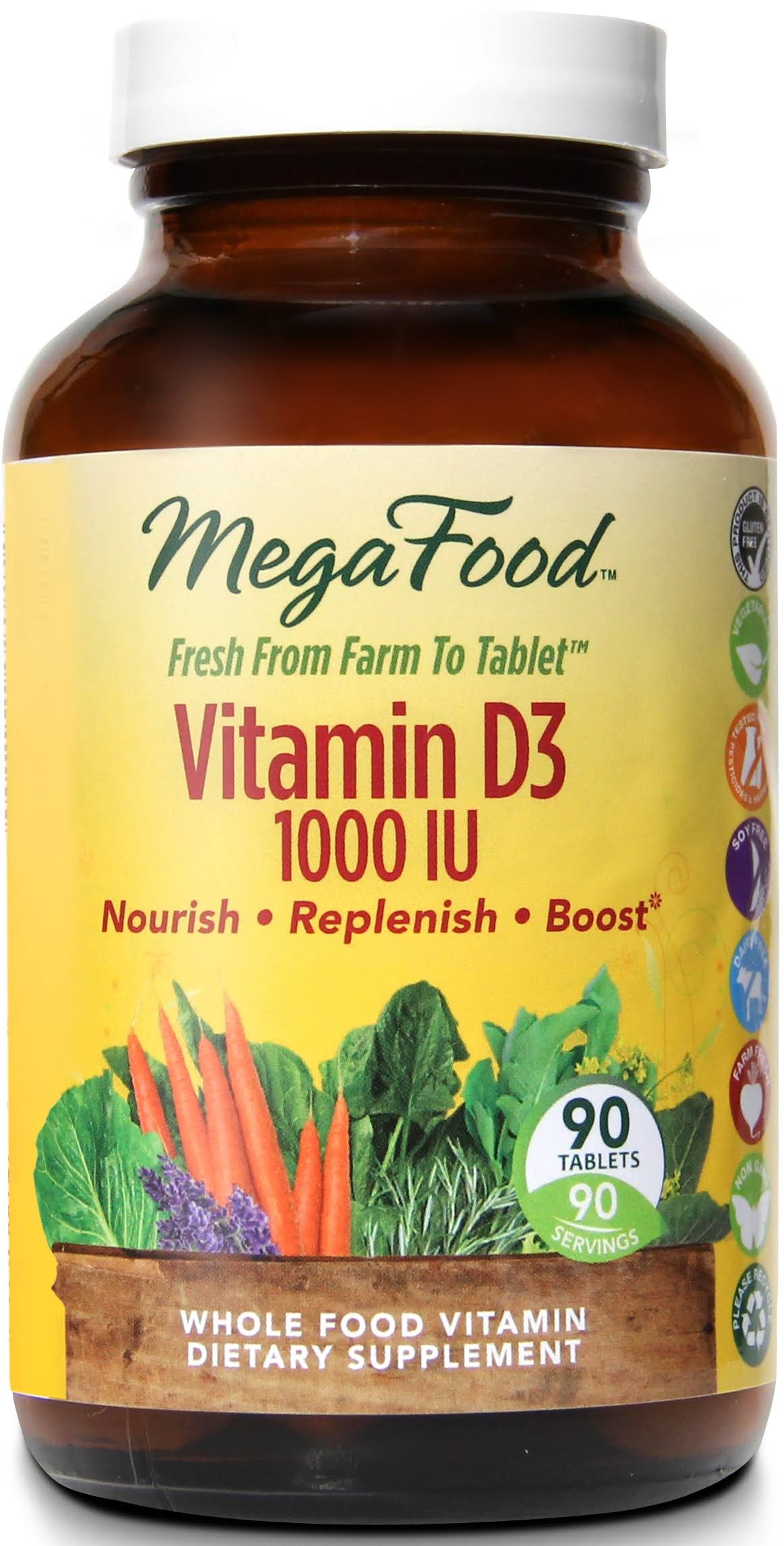 Megafood Vitamin D-3 - 90 Tablets