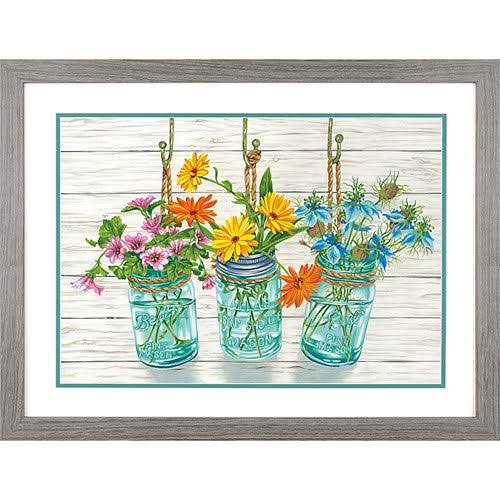 Paint Works Paint by Number Kit 20"x14"-flowering Jars -91805