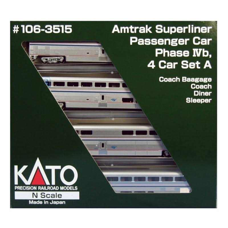 Kato 106-3515 N Amtrak Superliner Ph.IVb 4 Car Set A