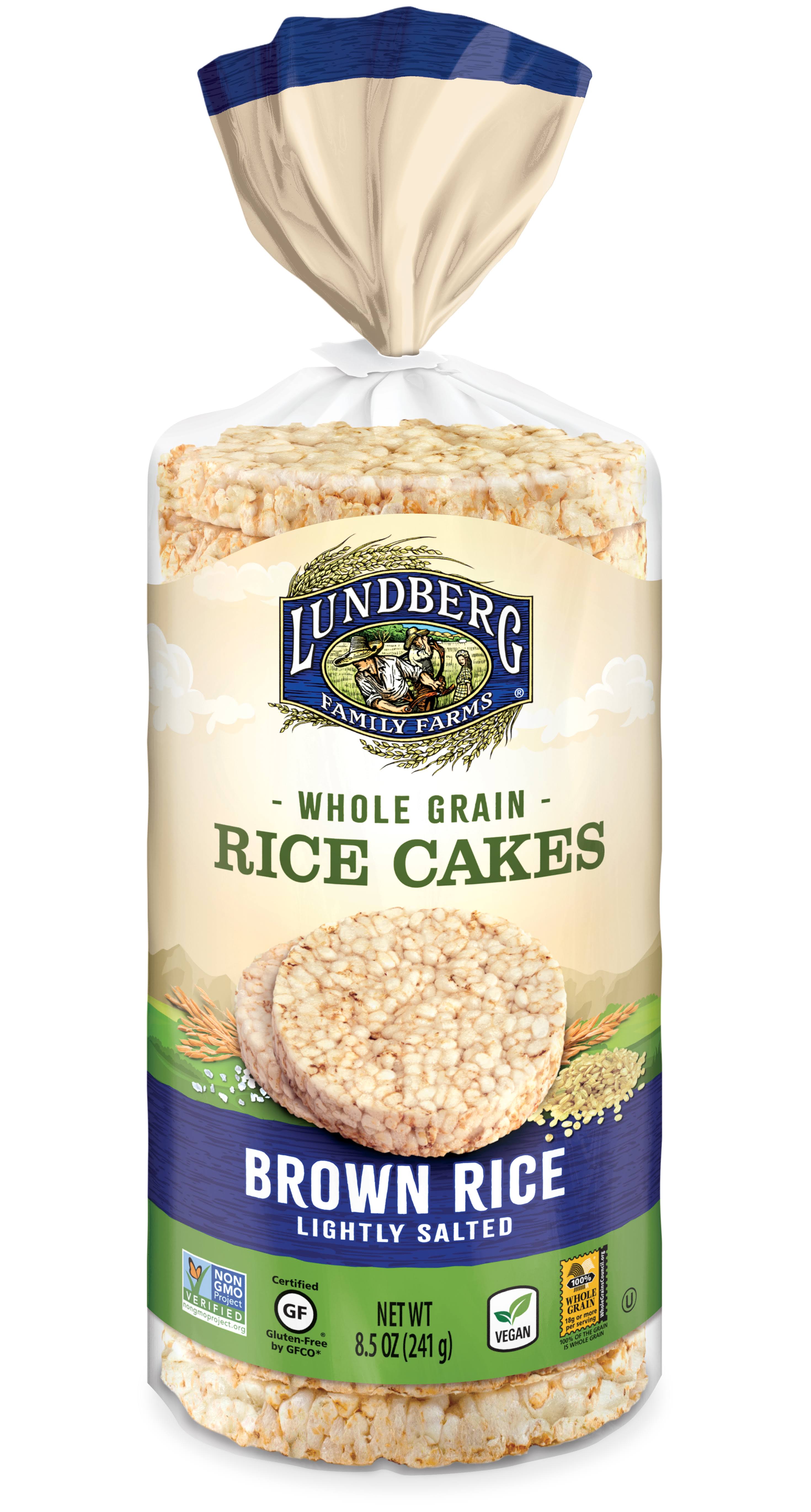 Lundberg Rice Cakes - Brown Rice, Lightly Salted, 240g