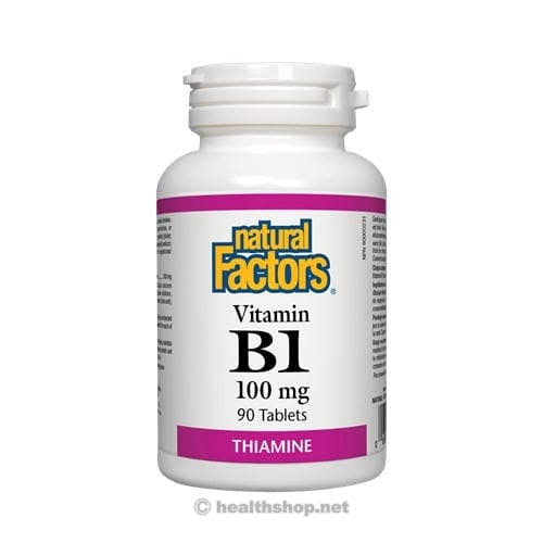 Natural Factors Vitamin B1 Tablets - 100mg, x90