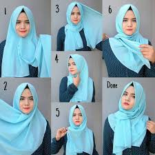 Simple wrap hijab style