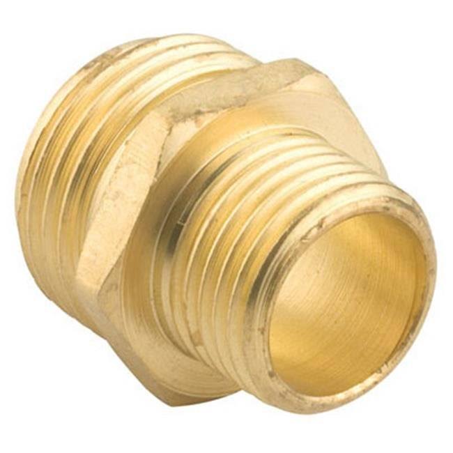Gilmour 2 Male Brass Connector - 3/4 x 1/2''