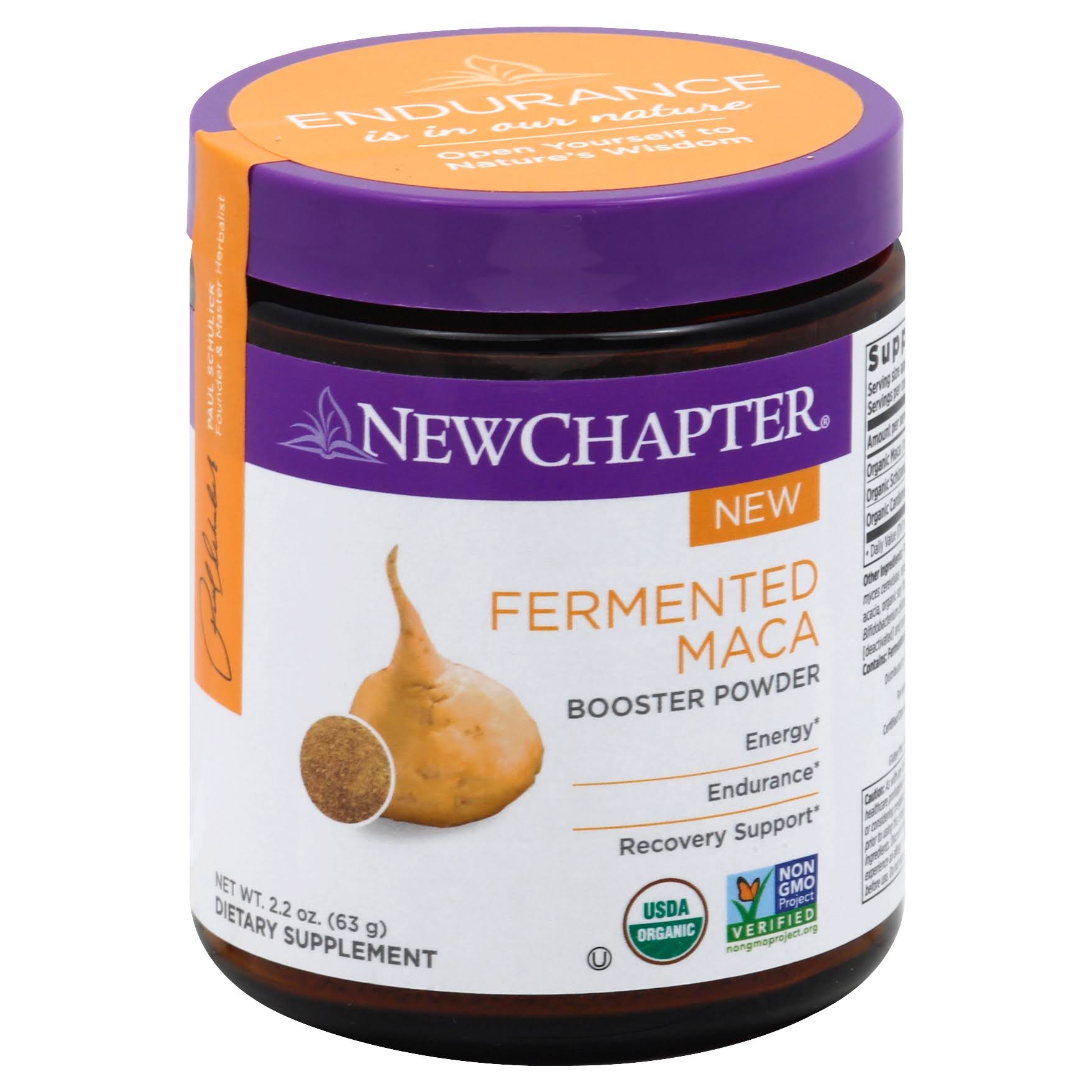 New Chapter Booster Powder, Fermented Maca - 2.2 oz