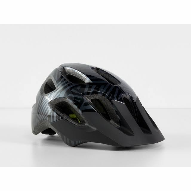 Bontrager Tyro Youth Bike Helmet - Black/Radioactive Yellow - One Size