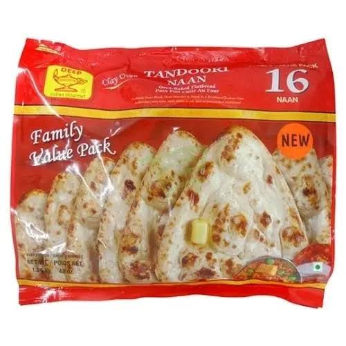 Deep Family Pack Tandoori Naan 1.2kg (16pk)