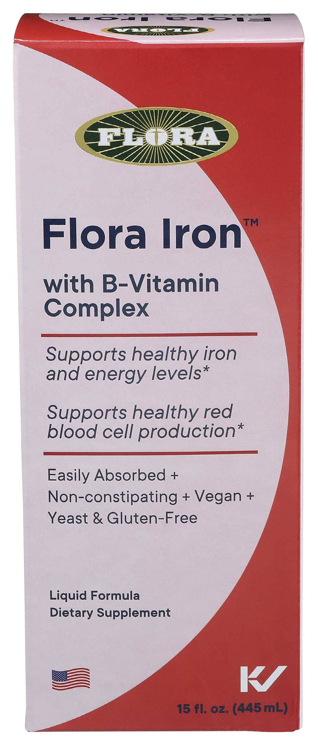 Flora Iron with B-Vitamin Complex - 15 FL oz (445 ml)