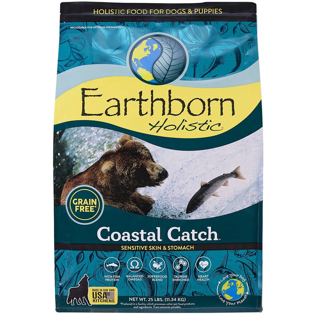 Earthborn Holistic Coastal Catch Grain Free Natural Dog Food 25-lb